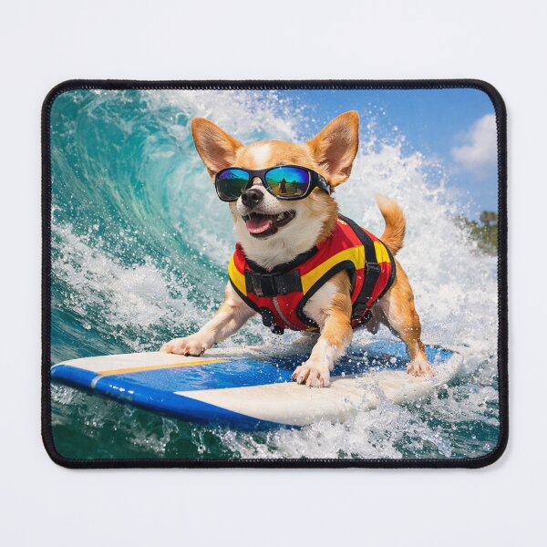 Item preview, Surfing Chihuahua – Wave Rider Fun designed and sold by ivodanivan.