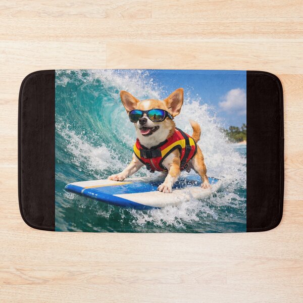 Item preview, Surfing Chihuahua – Wave Rider Fun designed and sold by ivodanivan.