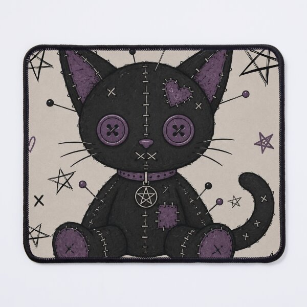 Item preview, black voodoo cat designed and sold by CaylaTay.