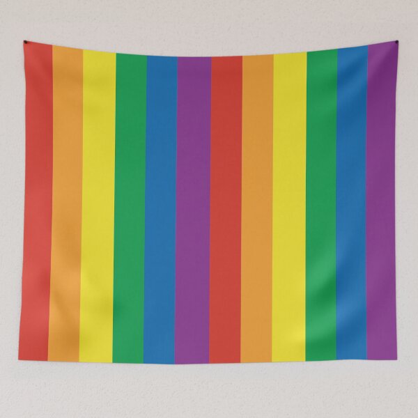 Item preview, Rainbow Pride Flag Stripes LGBTQ+ Color Pattern Design designed and sold by Hallowed Artistry.