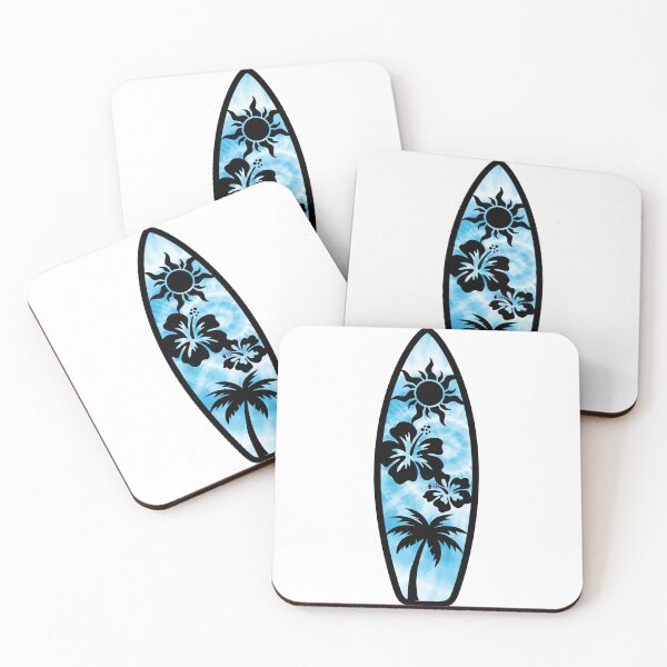 Item preview, Tropical Surfboard-Beach Art Print designed and sold by RnIDesignd.