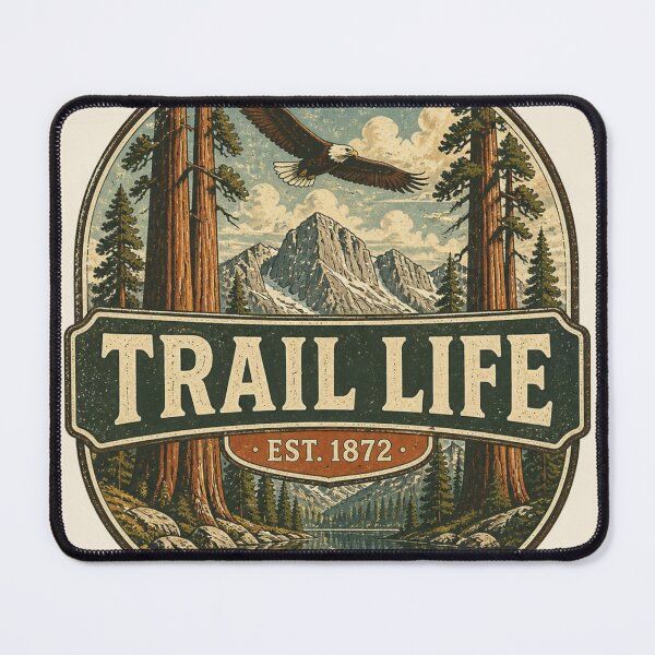 Item preview, Trail Life Est 1872 Retro National Park T-Shirt | Outdoor Nature Gift designed and sold by SunnyDesign82.