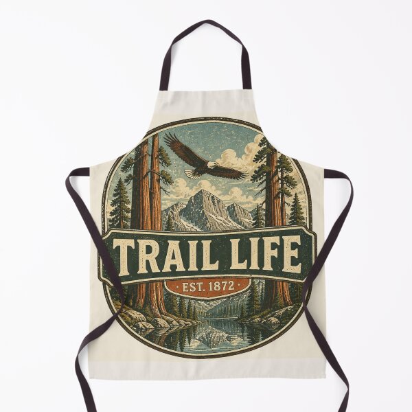 Item preview, Trail Life Est 1872 Retro National Park T-Shirt | Outdoor Nature Gift designed and sold by SunnyDesign82.