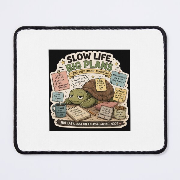 Item preview, Slow Life Turtle Meme Sticker | Procrastination & Chill Mood Funny Cute Design designed and sold by RohitPrints.