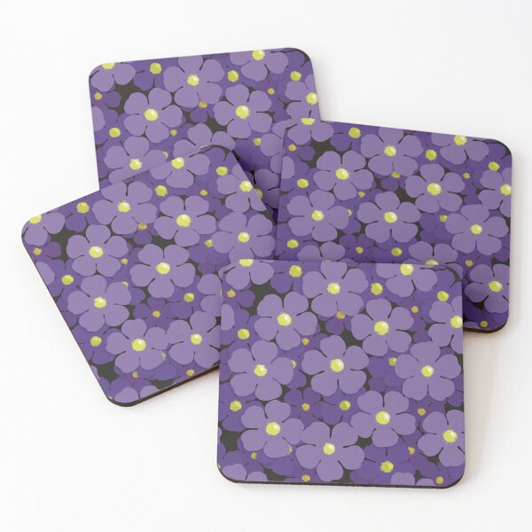 Item preview, Field of purple flowers seamless pattern designed and sold by Feral Lines Studio .