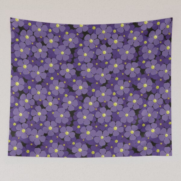 Item preview, Field of purple flowers seamless pattern designed and sold by Feral Lines Studio .