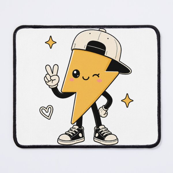Item preview, Cool kawaii lightning bolt with a cap designed and sold by KM Design.