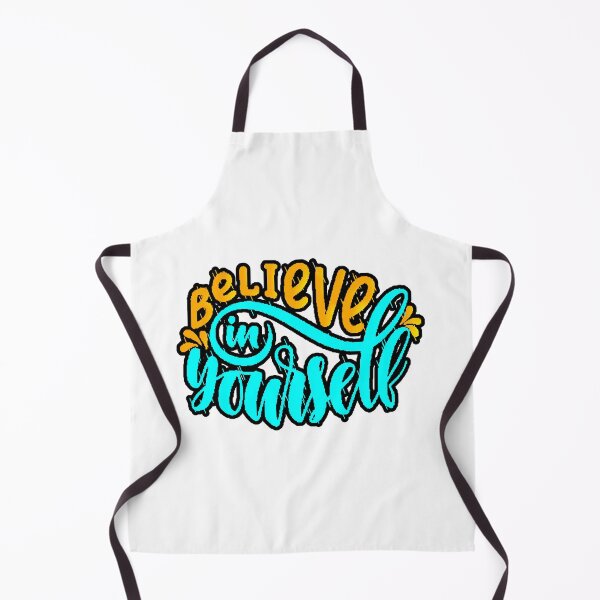 Item preview, Believe In Yourself Motivational Typography Cyan Orange designed and sold by AstronautMerch.