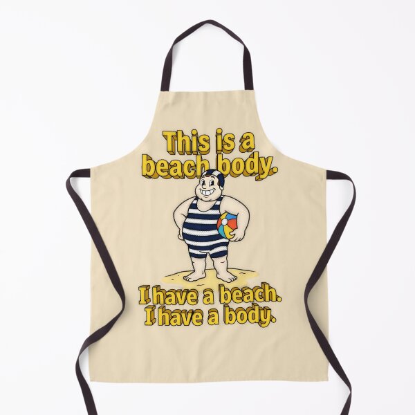 Item preview, This Is A Beach Body I Have A Beach I Have A Body Retro Graphic — Funny Body Confidence Summer Humor designed and sold by SkTee2k.