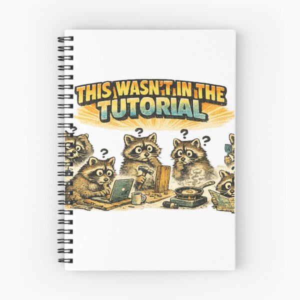Item preview, This Wasn't In The Tutorial Funny Raccoon Meme Sticker designed and sold by irfanshikh.