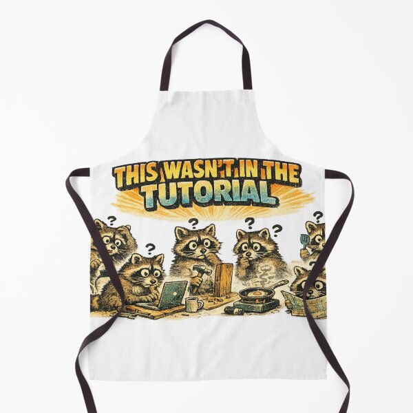 Item preview, This Wasn't In The Tutorial Funny Raccoon Meme Sticker designed and sold by irfanshikh.