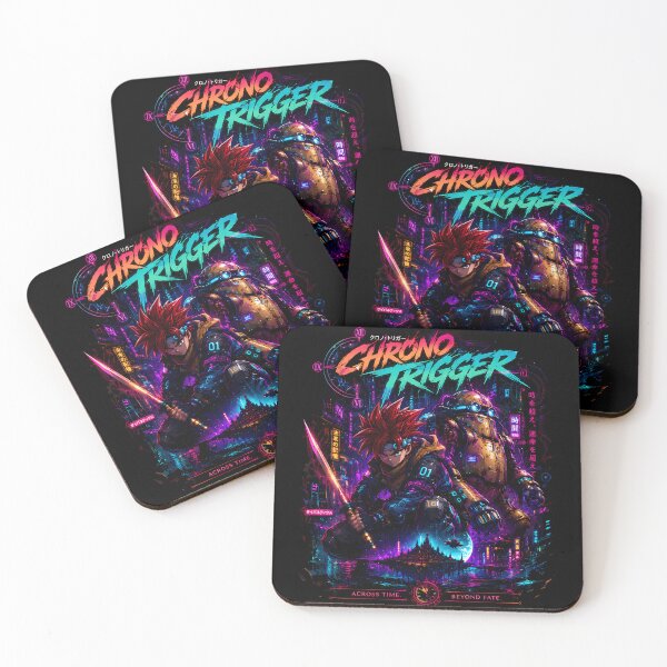 Item preview, Cyberpunk Chrono Trigger- Crono and Robo Neon Aesthetic Design designed and sold by Trinidesigns123.