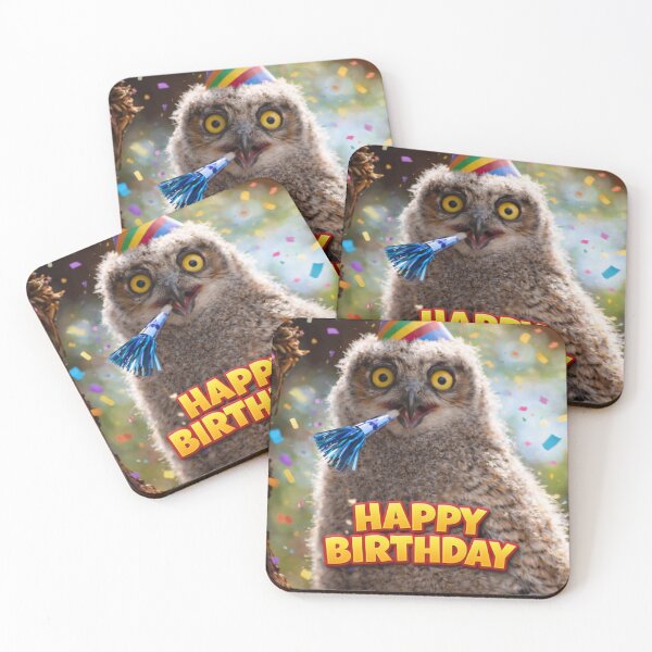 Item preview, Surprised Baby Owl Birthday - Funny Happy Birthday Card designed and sold by Kimberly Palmer.