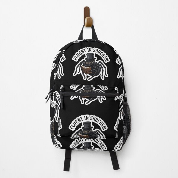 Item preview, Fluent in Sarcasm - Dark Academia Goth Spider Sticker designed and sold by EnigmaticGoth.