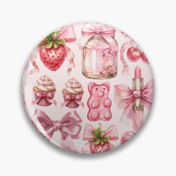 Item preview, Pastel Pink Kawaii Watercolor Sticker Collection | Cute Coquette Digital Clipart  designed and sold by Roya10.