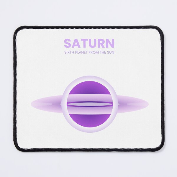 Item preview, Saturn Sixth Planet From The Sun Minimalist Cosmic Purple Space Art designed and sold by Yuran11.
