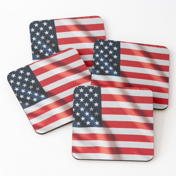 Item preview, Waving American Flag Close Up - Patriotic USA Americana Photography designed and sold by PygmyTitan Photo.