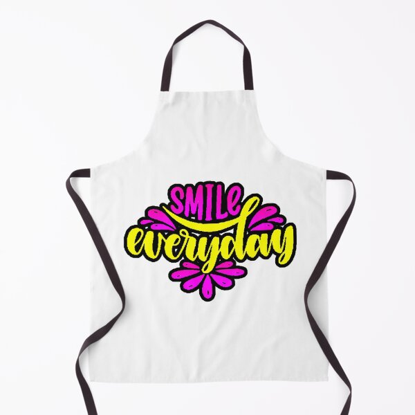 Item preview, Smile Everyday Floral Typography Pink Yellow Positive designed and sold by AstronautMerch.