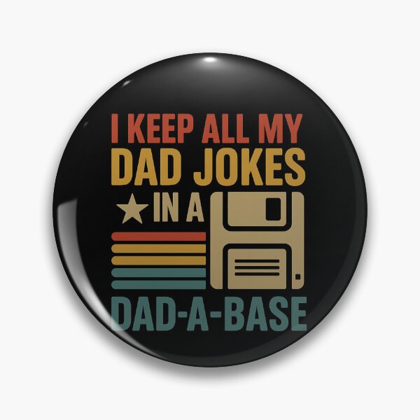 Item preview, I Keep All My Dad Jokes In A Dad-A-Base Funny Father Retro Computer Humor designed and sold by SofenArt.