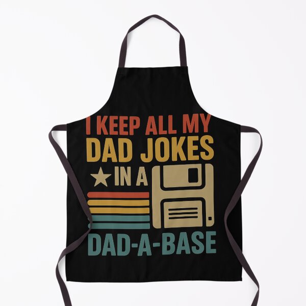 Item preview, I Keep All My Dad Jokes In A Dad-A-Base Funny Father Retro Computer Humor designed and sold by SofenArt.