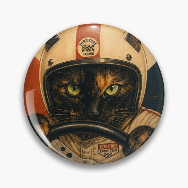 Item preview, Tortitude Grand Prix — Funny Tortoiseshell Cat Vintage Racing Poster designed and sold by Martin's_Design.