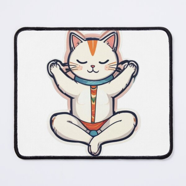 Item preview, Cat doing yoga designed and sold by FloreizaArt.