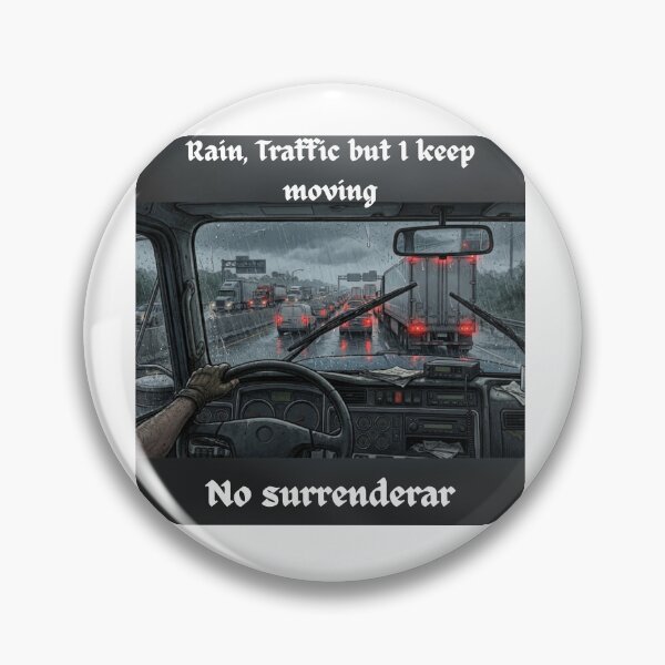 Item preview, Rain Traffic Trucker Life No Surrender designed and sold by BoldConcept43.
