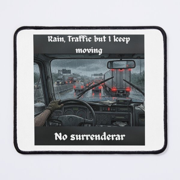 Item preview, Rain Traffic Trucker Life No Surrender designed and sold by BoldConcept43.