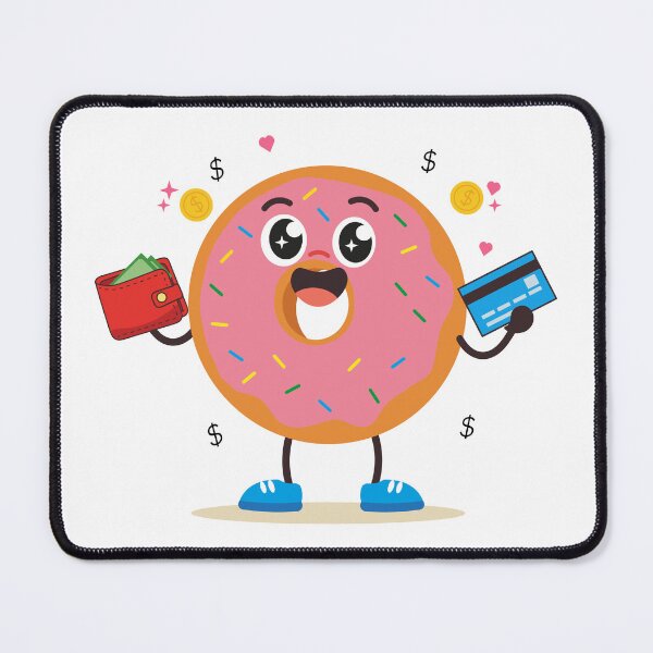 Item preview, Pink Rich Donut With Wallet designed and sold by BetweenForms.