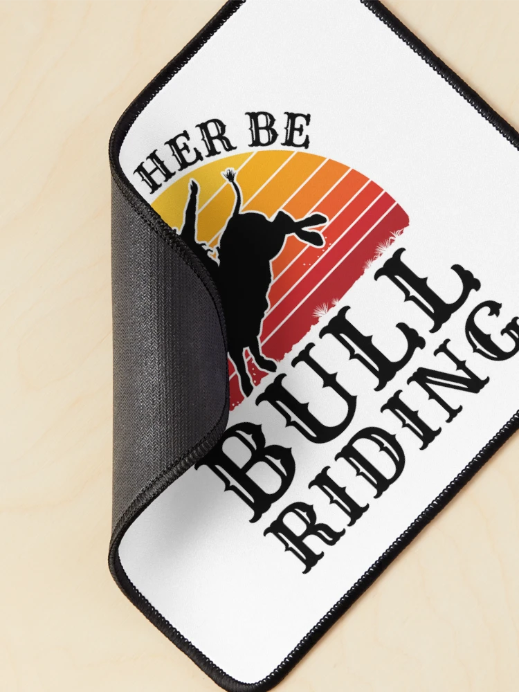Thumbnail 2 of 5, Mouse Pad, I'd Rather Be Bull Riding Rodeo Rider designed and sold by jaygo.