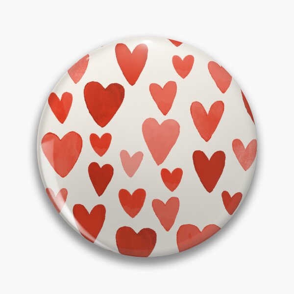 Item preview, Watercolor Mini Hearts in Valentine Red Pattern designed and sold by lauragraves.