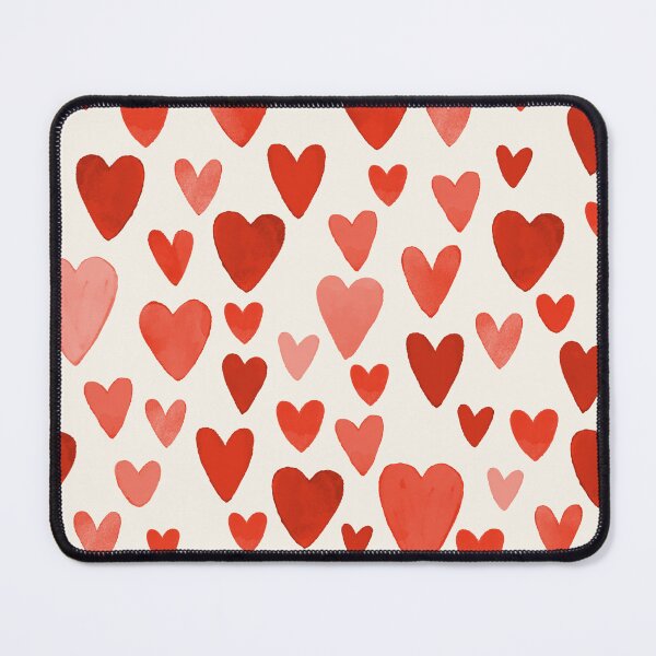Item preview, Watercolor Mini Hearts in Valentine Red Pattern designed and sold by lauragraves.