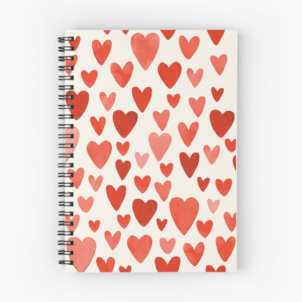 Item preview, Watercolor Mini Hearts in Valentine Red Pattern designed and sold by lauragraves.