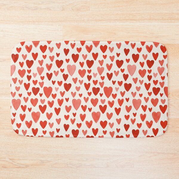 Item preview, Watercolor Mini Hearts in Valentine Red Pattern designed and sold by lauragraves.