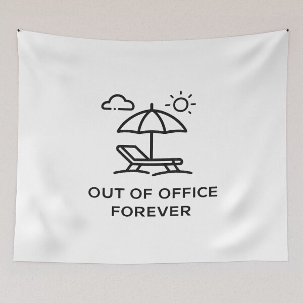 Item preview, Out Of Office Forever Tee designed and sold by DesignTeamHub.