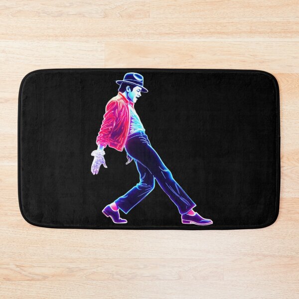 Item preview, Michael Jackson Red Jacket Neon Glow Dance Pose Art designed and sold by ExploreAura Studio.