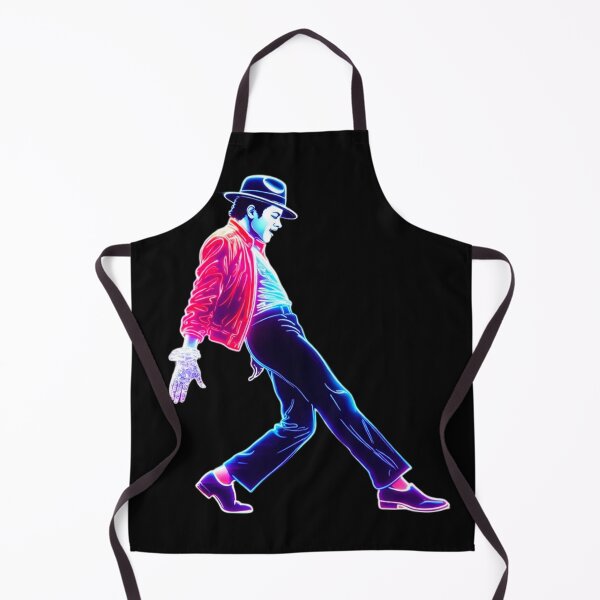Item preview, Michael Jackson Red Jacket Neon Glow Dance Pose Art designed and sold by ExploreAura Studio.