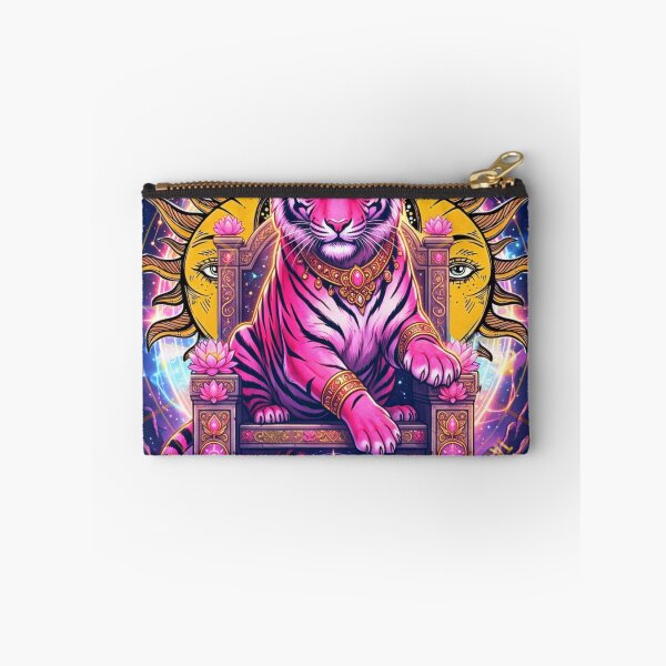 Item preview, The Protector Tarot Card | Major Arcana XI | Pink Tiger  designed and sold by bewitchedcuties.