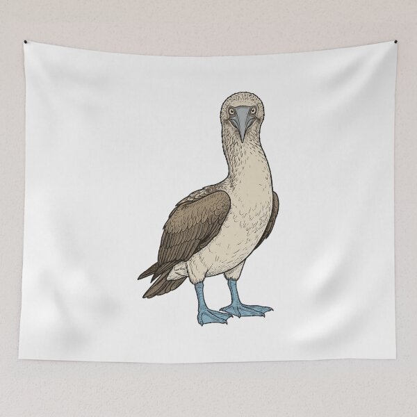 Item preview, Blue-footed Booby – Minimalist Line Drawing designed and sold by furrydrool.