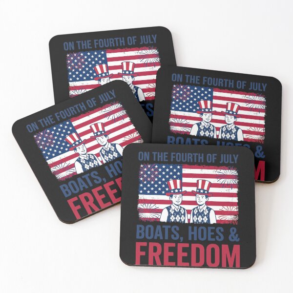 Item preview, On The Fourth Of July Boats, Hoes & Freedom American Independence Day Humor designed and sold by SofenArt.