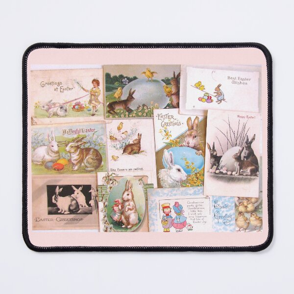 Item preview, Vintage Easter Rabbits Postcards  designed and sold by collageDP.