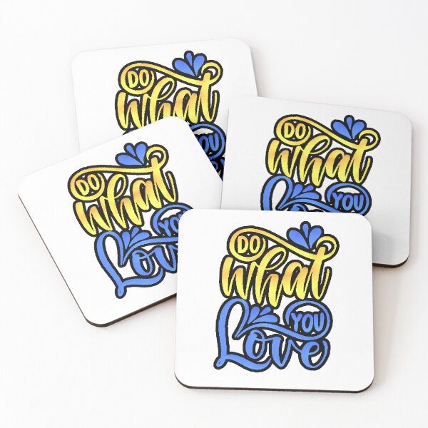 Item preview, Do What You Love Typography Gold Blue Motivational designed and sold by AstronautMerch.