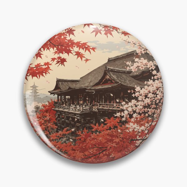 Item preview, Kyoto Japan Vintage Travel Retro Pagoda Art designed and sold by CharaFei..