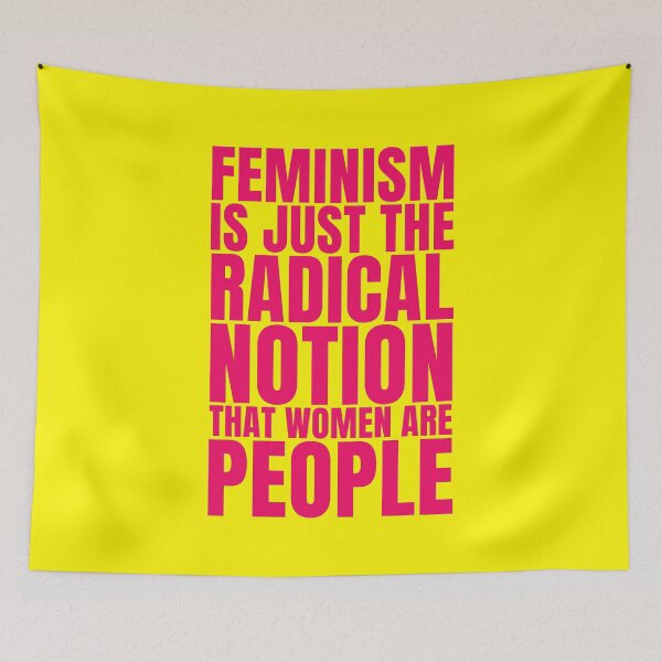 Item preview, Feminism is just the radical notion that women are people (hot pink) designed and sold by Thelittlelord.