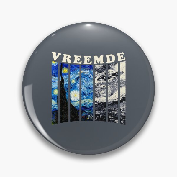 Item preview, VREEMDE Cosmic Panels - Van Gogh Retro UFO Art designed and sold by ARTIZIT.