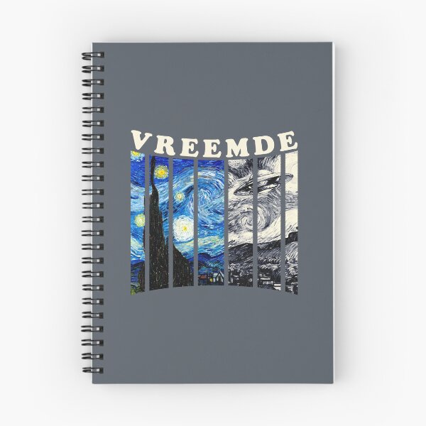 Item preview, VREEMDE Cosmic Panels - Van Gogh Retro UFO Art designed and sold by ARTIZIT.