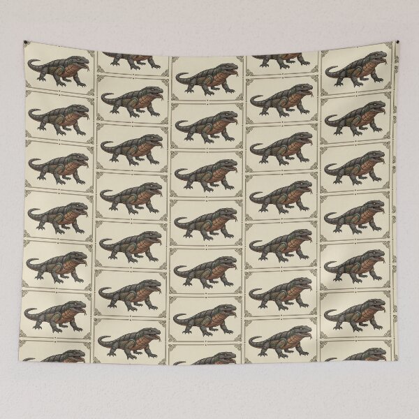 Item preview, Cool Armored Steampunk Gila Monster Vector Art designed and sold by furrydrool.