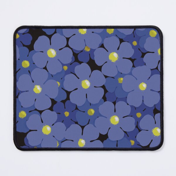 Item preview, Field of blue flowers seamless pattern designed and sold by Feral Lines Studio .