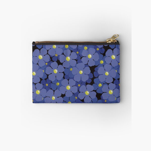 Item preview, Field of blue flowers seamless pattern designed and sold by Feral Lines Studio .