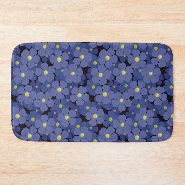 Item preview, Field of blue flowers seamless pattern designed and sold by Feral Lines Studio .